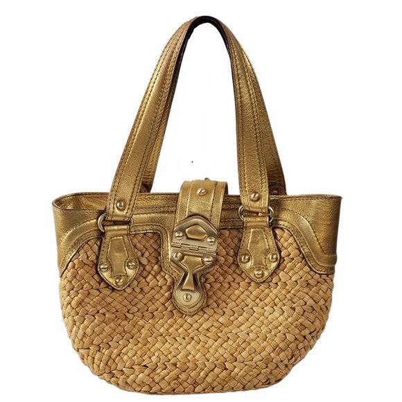 Michael Kors Santorini Wicker Bag - Picture 1 of 6